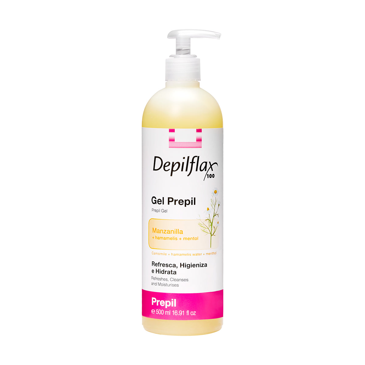 Depilflax 100 gel avant épilation 500 ml