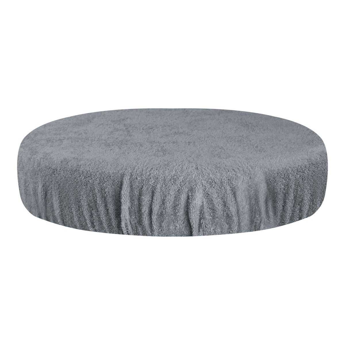 HOUSSE EN TERRY GRIS POUR TABOURET