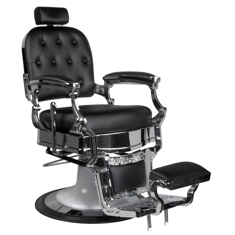 Fauteuil de barbier Gabbiano ernesto noir