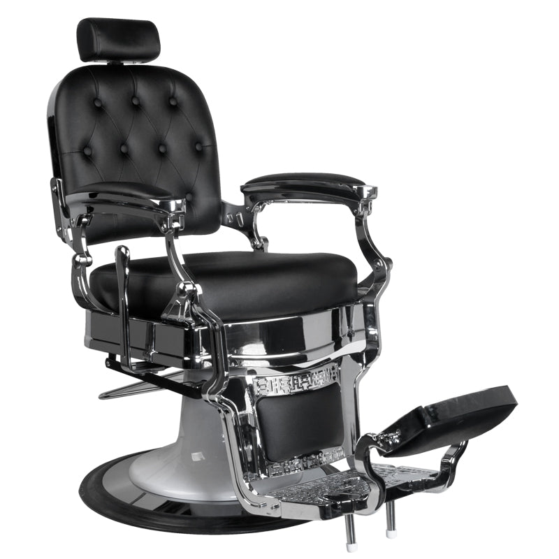 Fauteuil de barbier Gabbiano ernesto noir