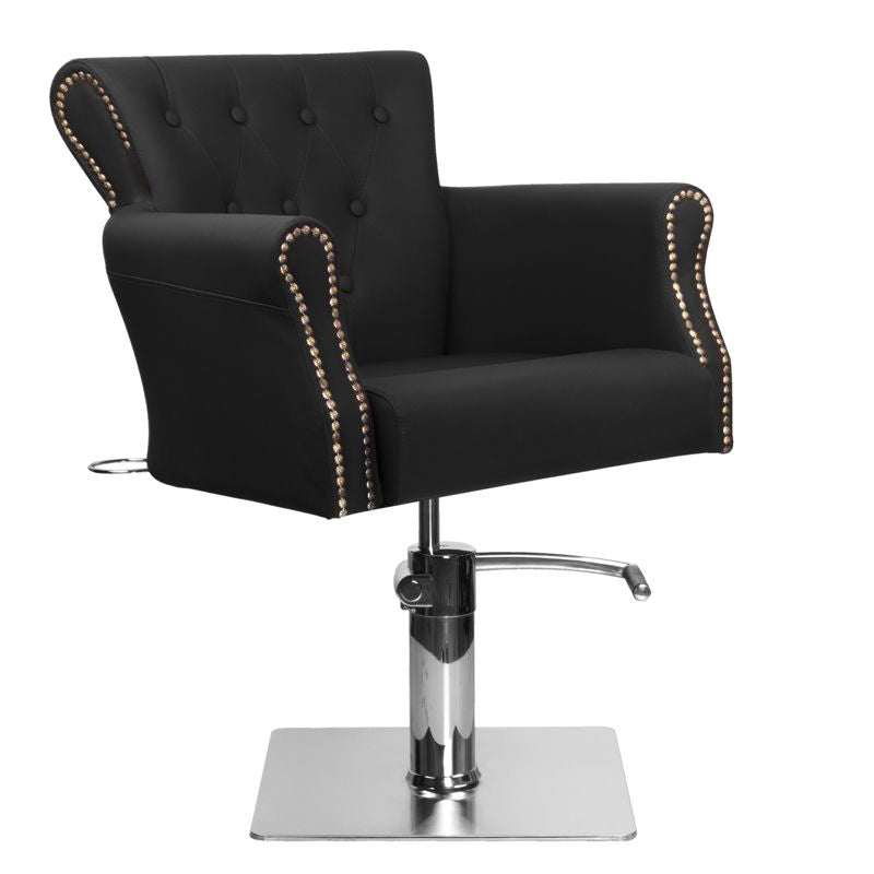 Système capillaire chaise de barbier ber 8541 noir