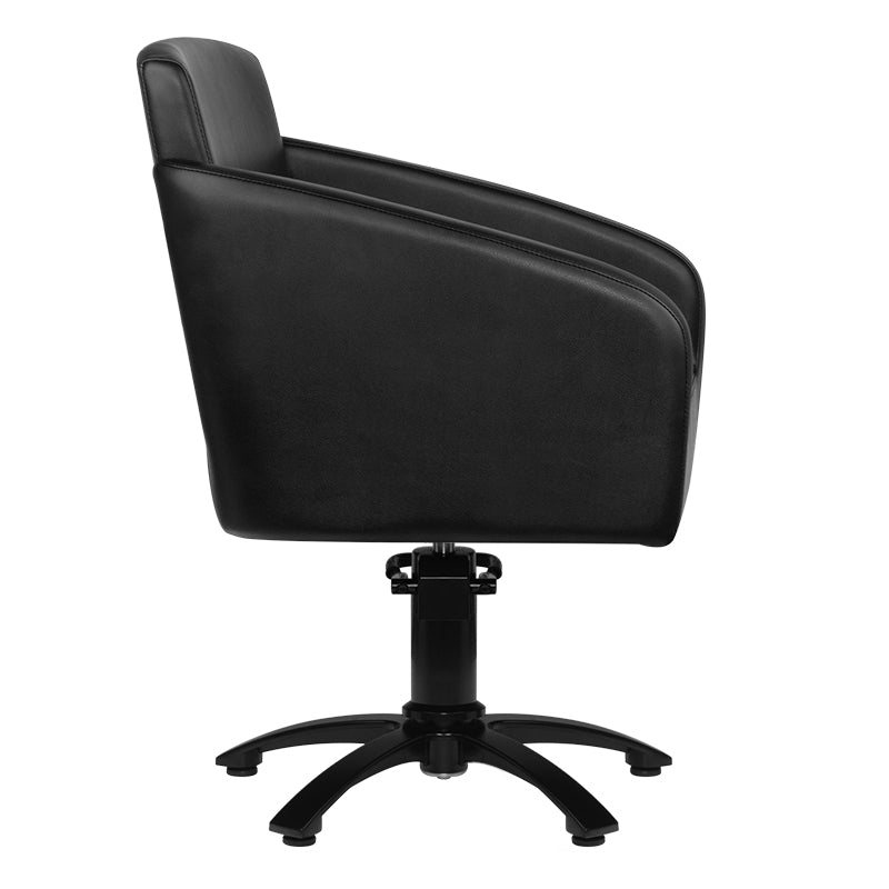 Chaise de barbier Gabbiano bergen noire
