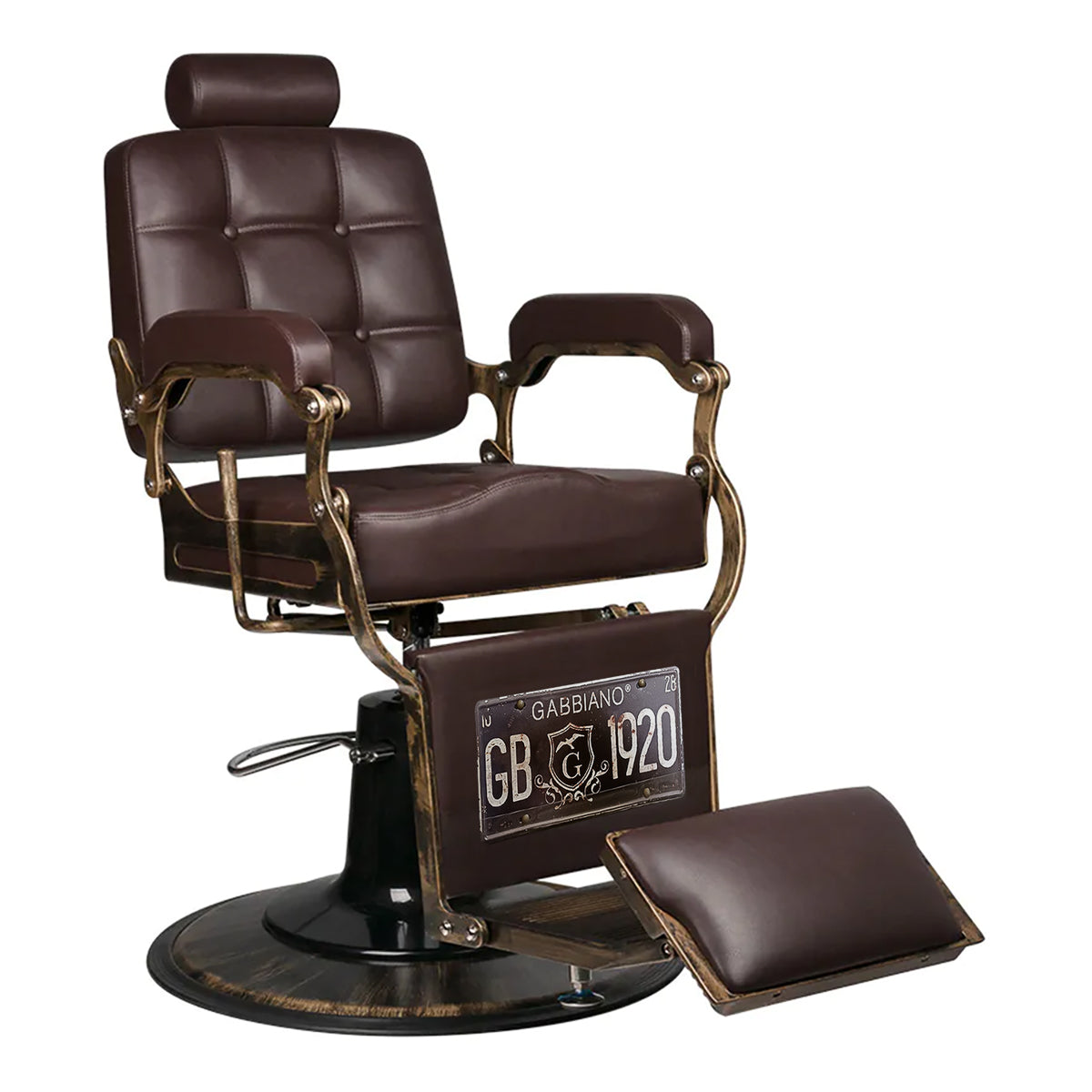 Chaise de barbier Brown Boss Gabbiano