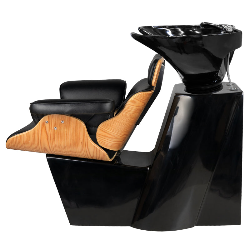 Gabbiano meuble de lavage de coiffure florence noir