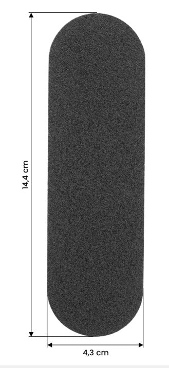 Papiers remplaçables pour râpe en métal FS-15 10 pcs, grain 100