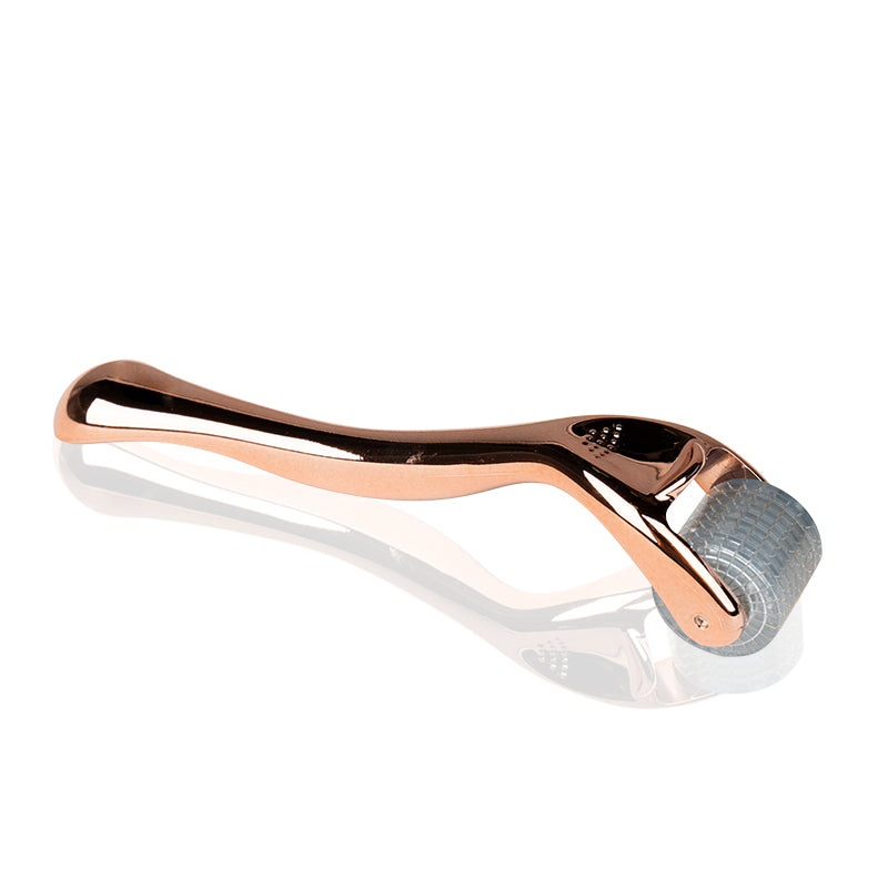 Derma roller for mesotherapy rose gold 0.5mm 192 titanium needles