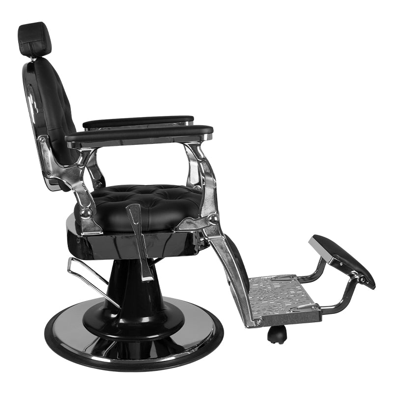 Gabbiano Barber Chair Giulio argent noir