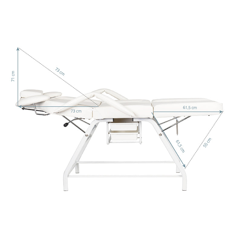 Fauteuil de soin des cils Ivette gris
