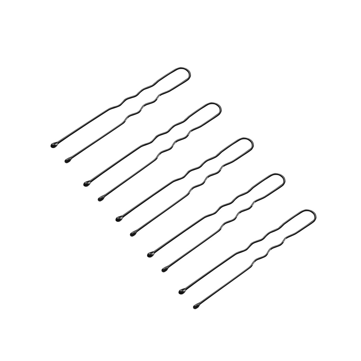 Chignons de coiffure pour cheveux e-65 300 pcs 5 cm noir