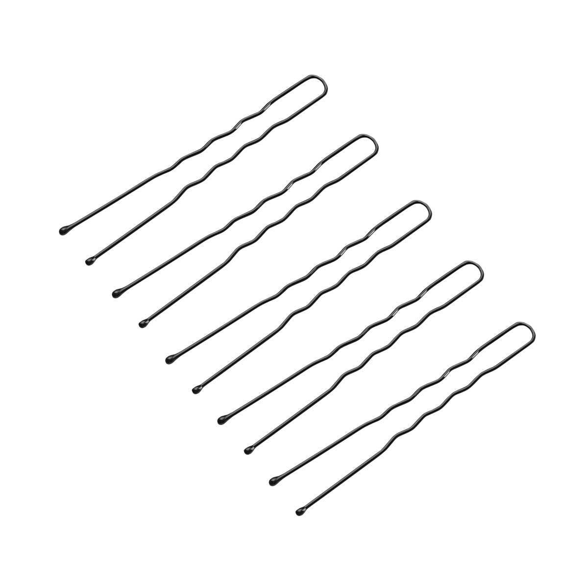 Chignons de coiffure pour cheveux e-65 300 pièces 6 cm noir
