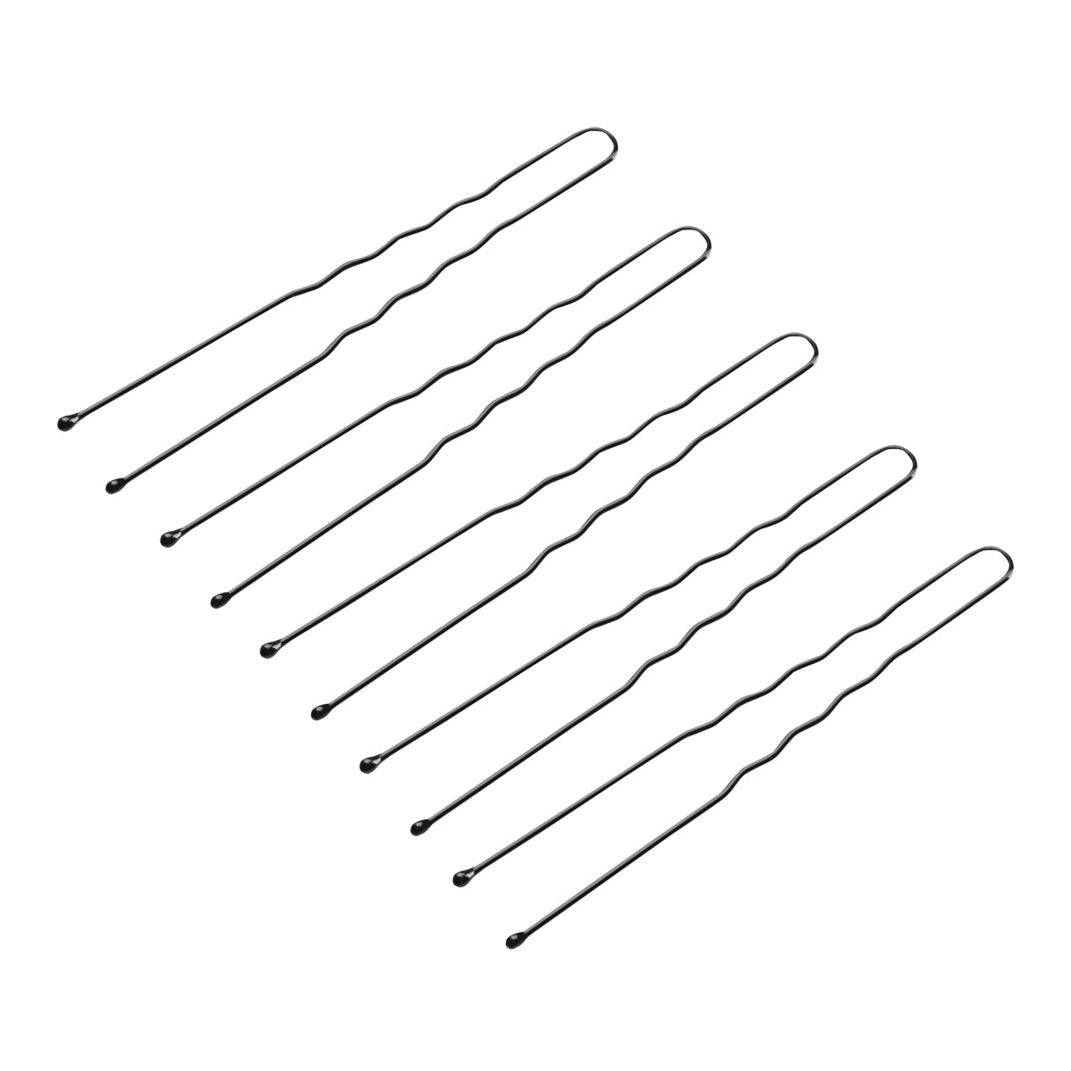 Chignons de coiffure pour cheveux e-65 300 pièces 7 cm noir