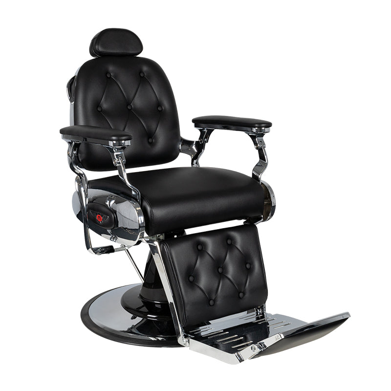 Gabbiano Chaise de barbier noire Pietro