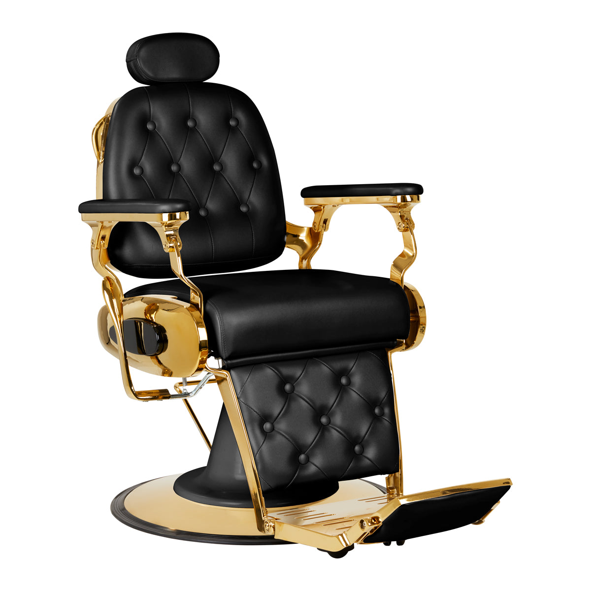 Gabbiano Barber Chair Grancesco noir et or