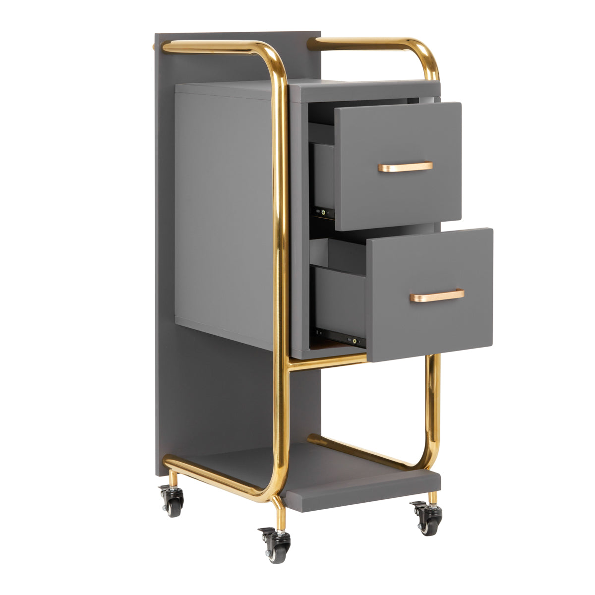GABBIANO CHARIOT DE COIFFURE SOLO GRIS OR