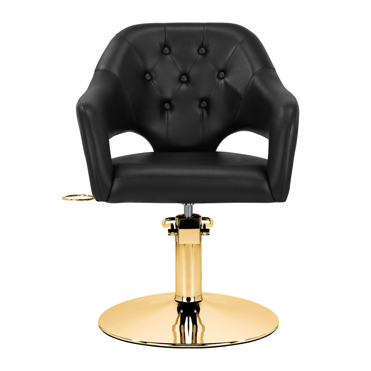 Fauteuil de coiffure Gabbiano Parma or noir