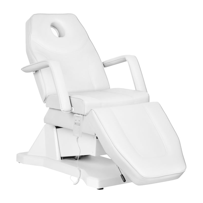 Chaise Cosmétique Électrique Souple 1 Moteur. Blanc