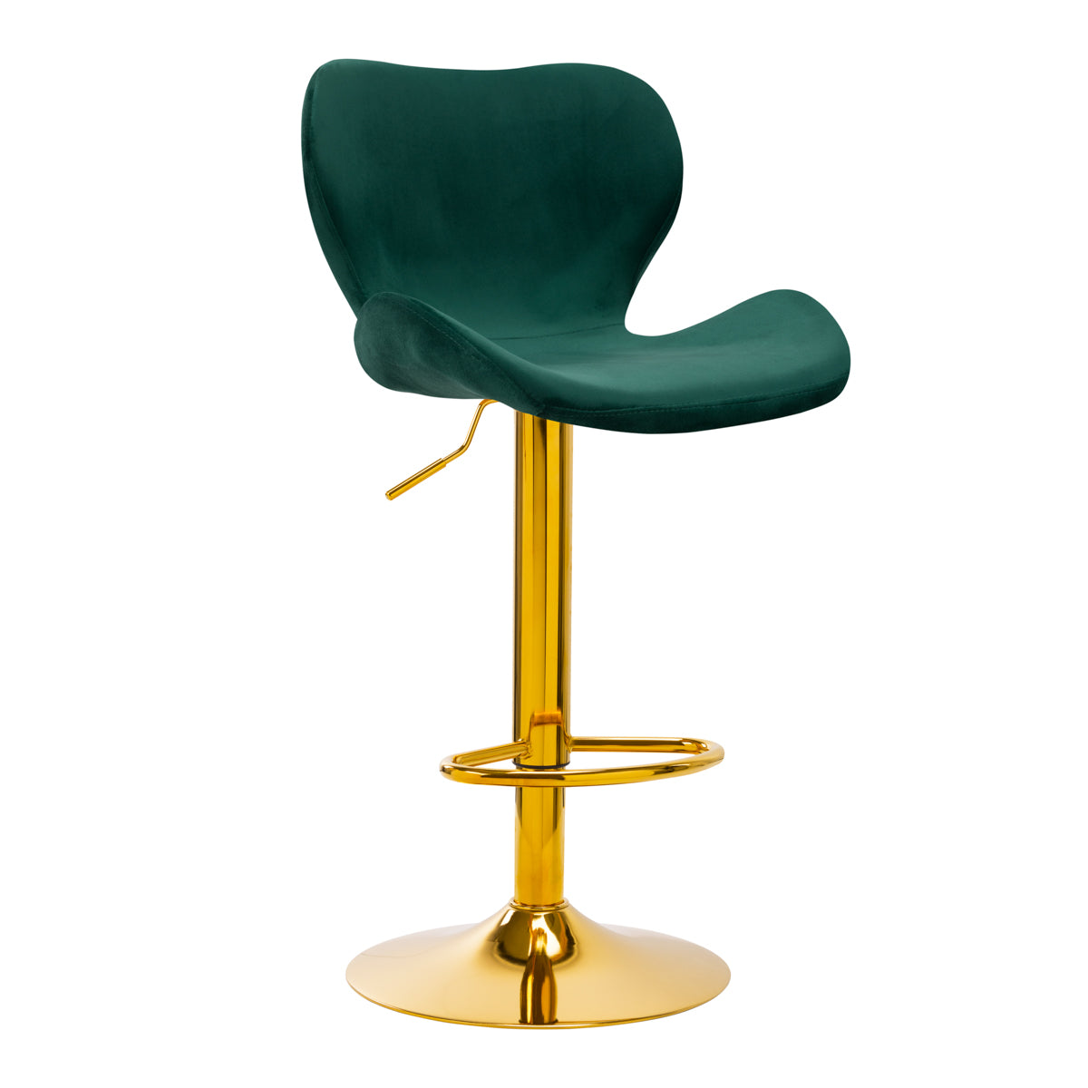Tabouret de bar QS-B15 velours vert