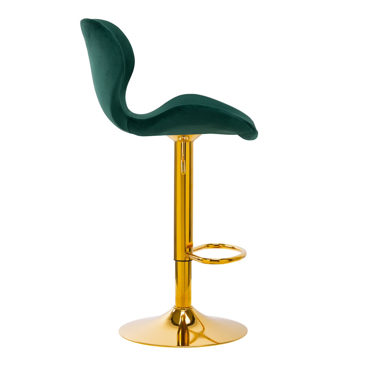 Tabouret de bar QS-B15 velours vert