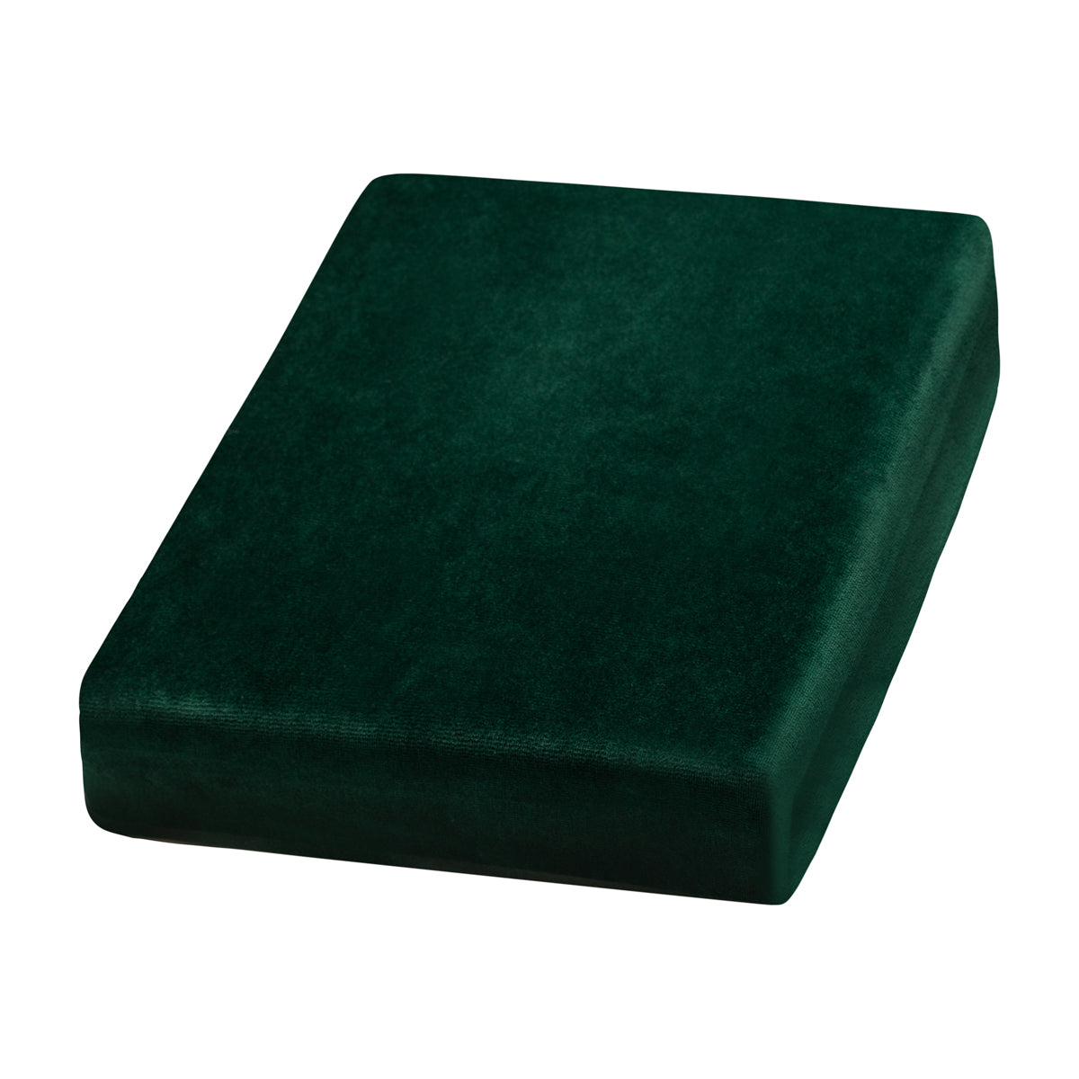 Drap en velours vert bouteille