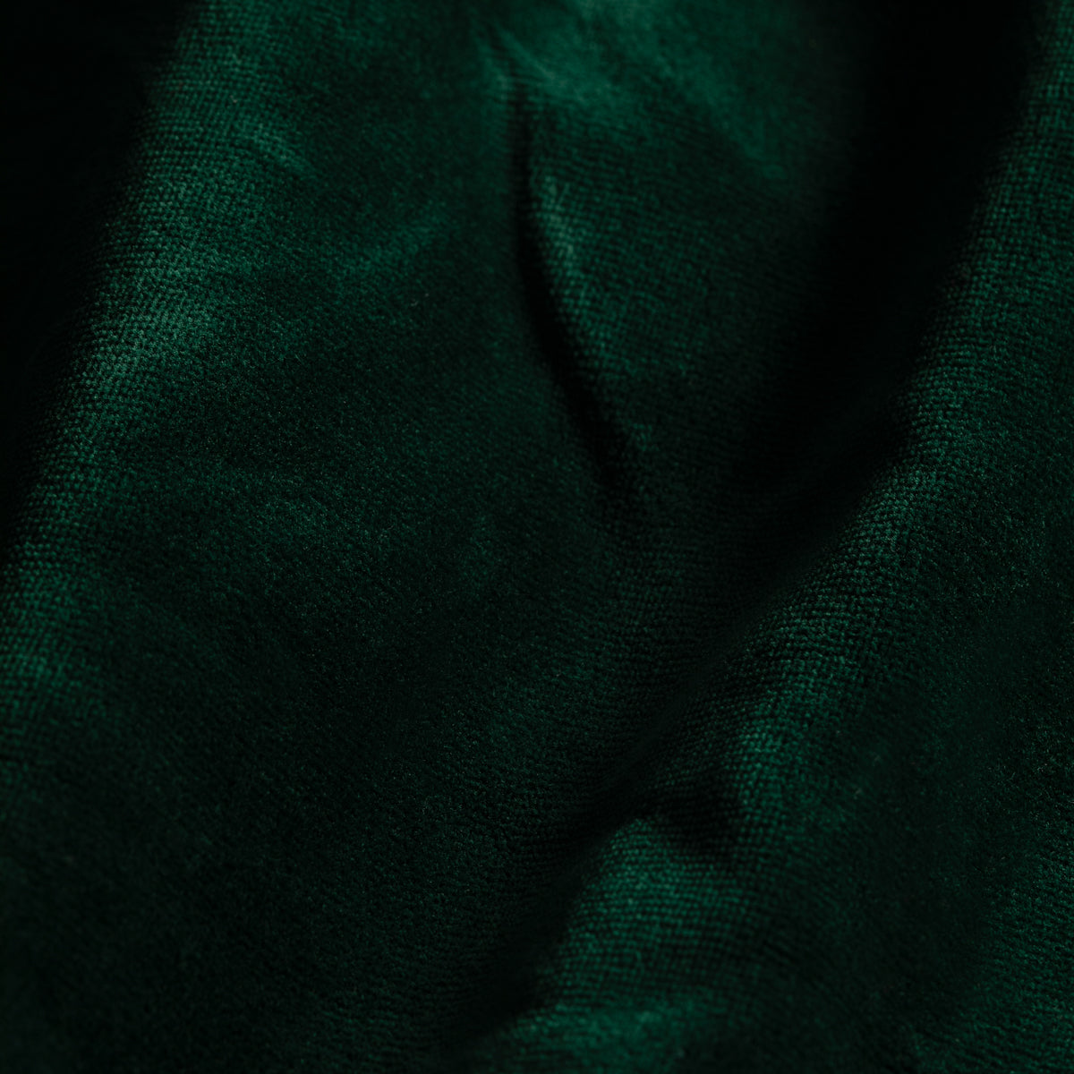Drap en velours vert bouteille