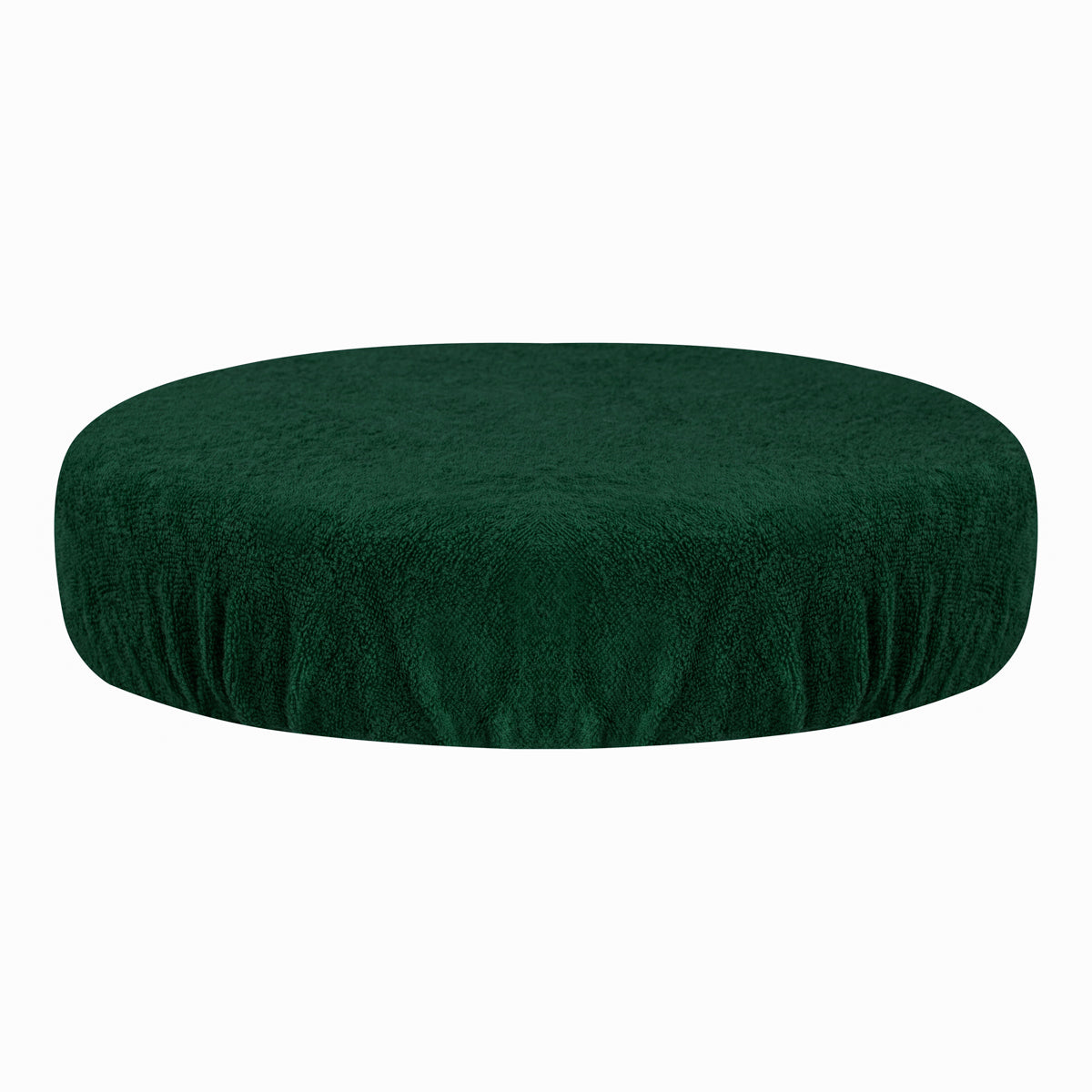 Housse de tabouret éponge vert bouteille