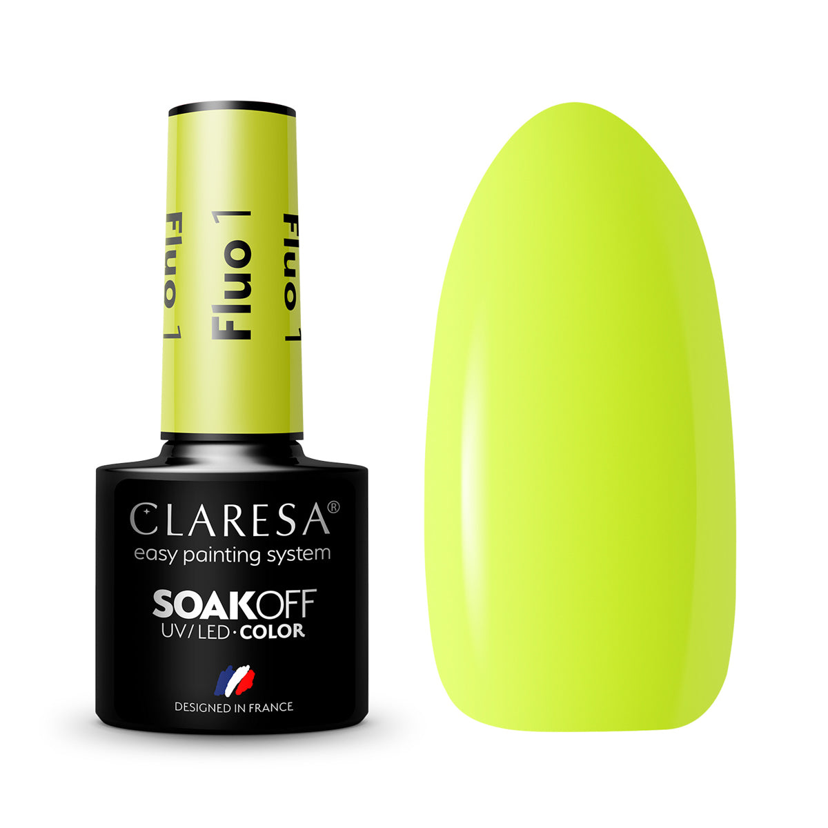 CLARESA Vernis à ongles hybride FLUORESCENT 1-5