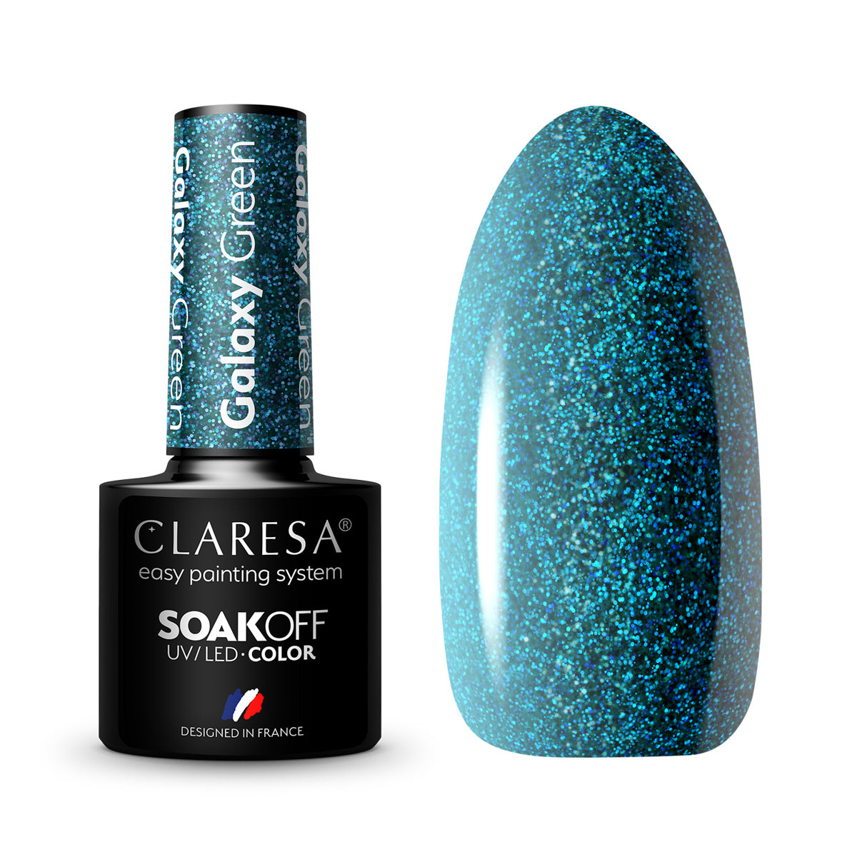 CLARESA Vernis hybride Galaxy Vert 5g