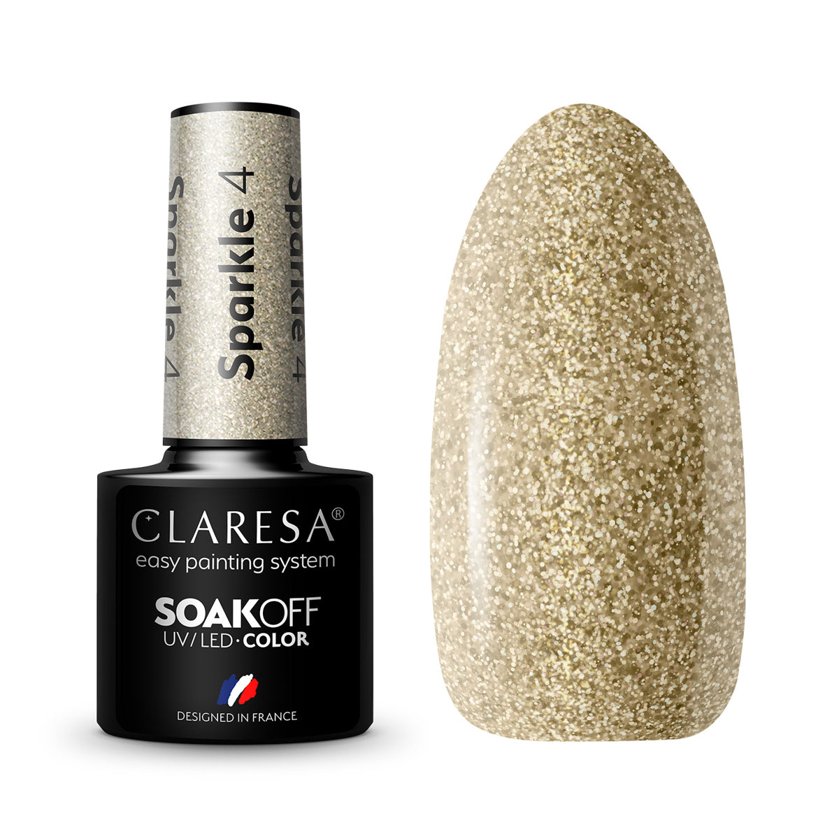 CLARESA Vernis à ongles hybride SPARKLE 4 -5g