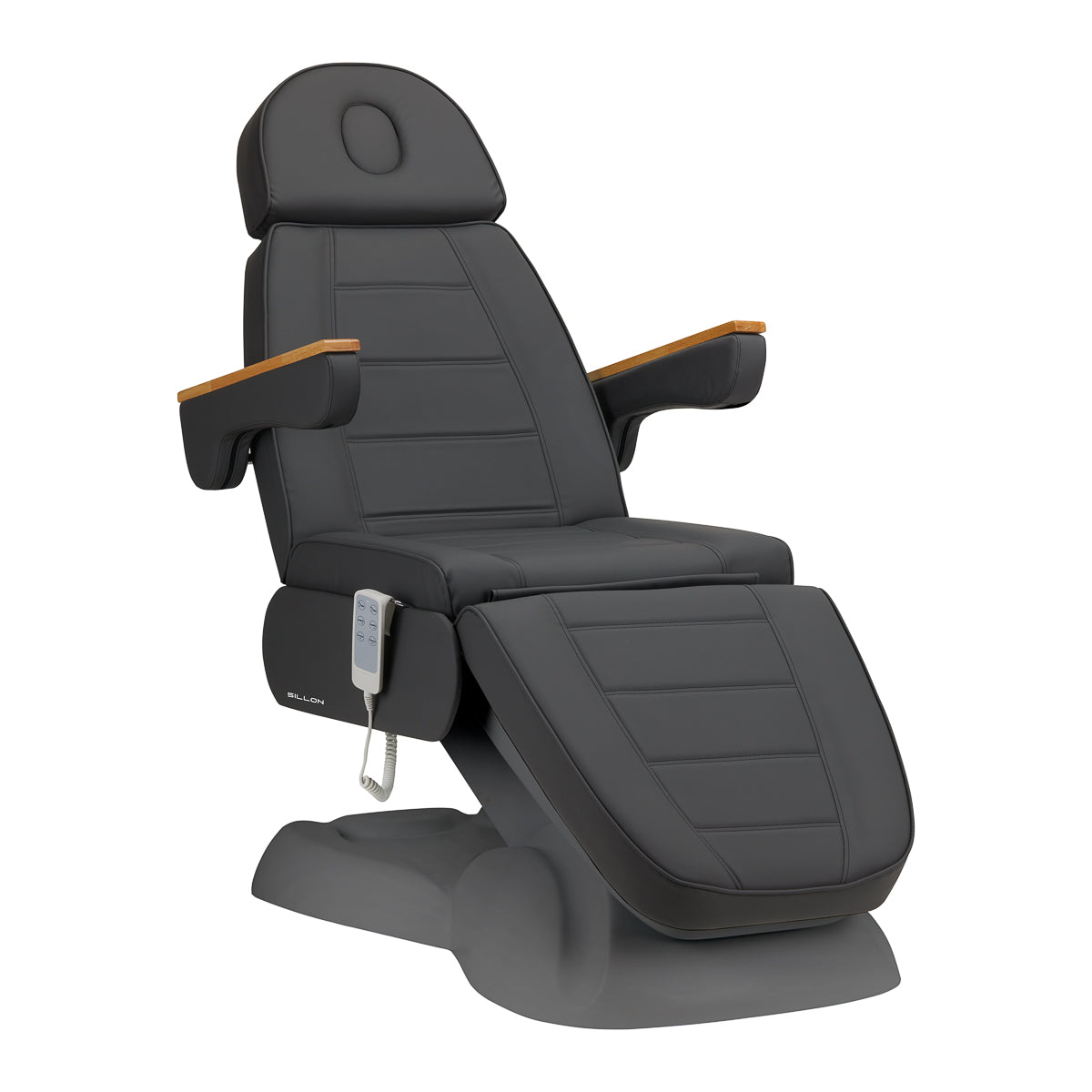 Fauteuil cosmétique électrique SILLON Lux 273b 3 actionneurs gris avec base grise