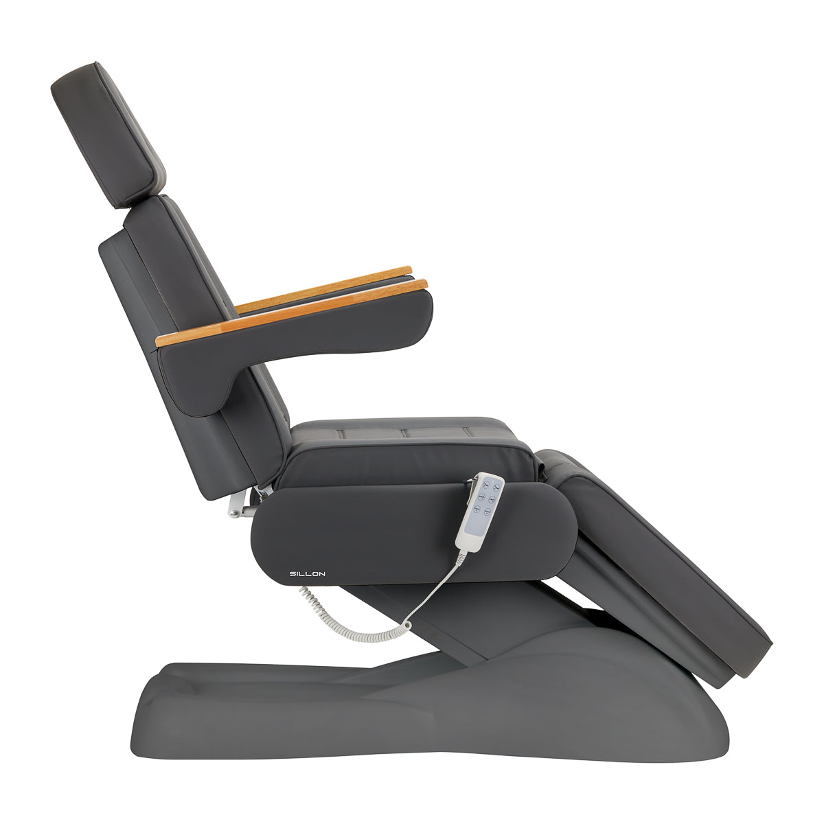 Fauteuil cosmétique électrique SILLON Lux 273b 3 actionneurs gris avec base grise