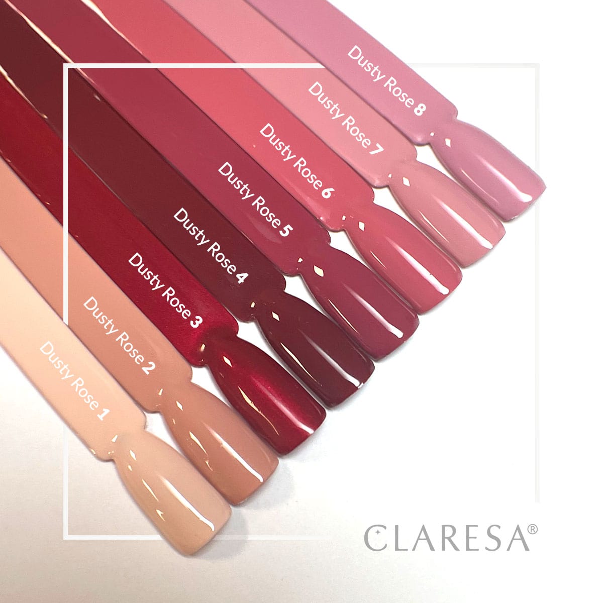 CLARESA Vernis à ongles hybride DUSTY ROSE 6 -5g