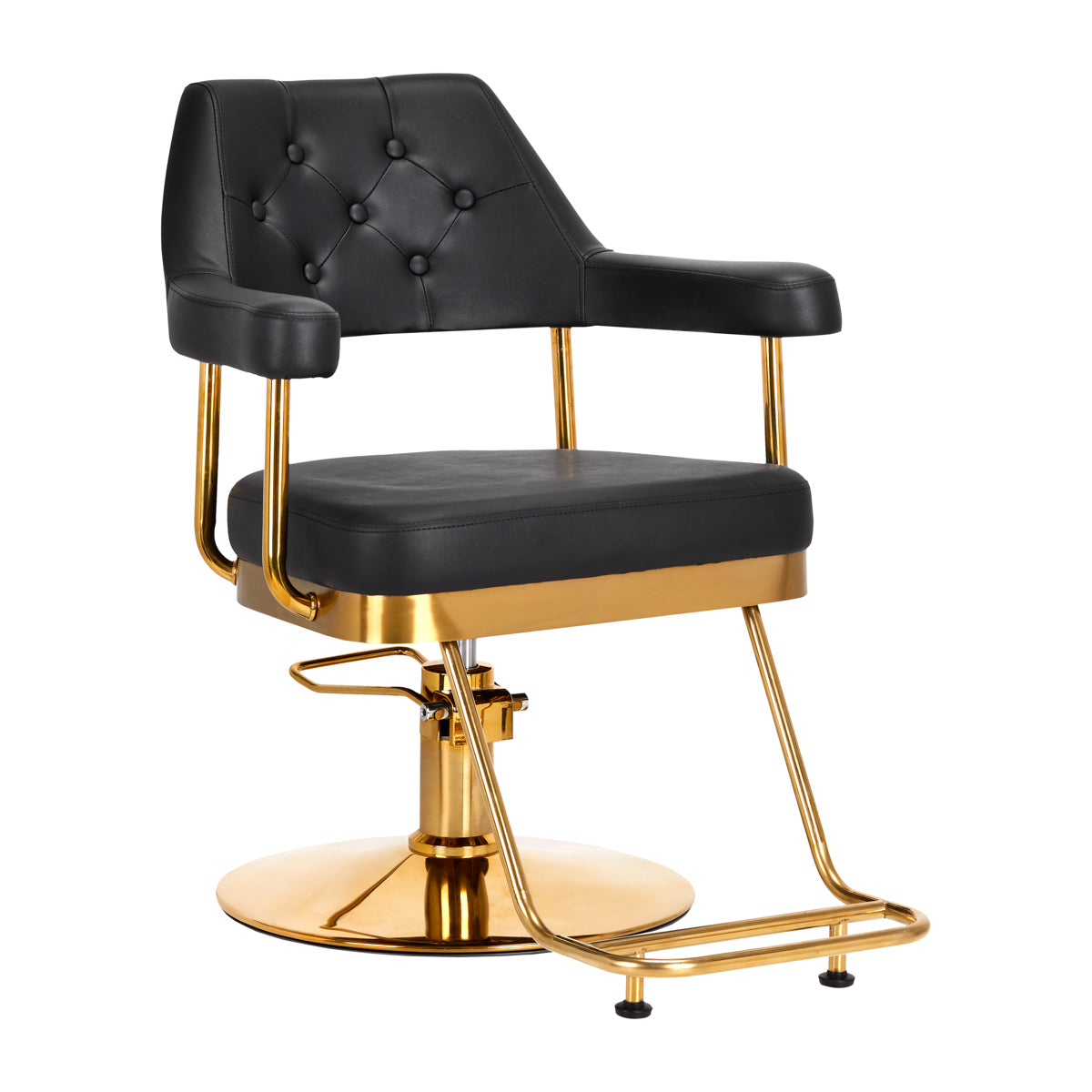 Chaise de coiffure Gabbiano Granda noir doré