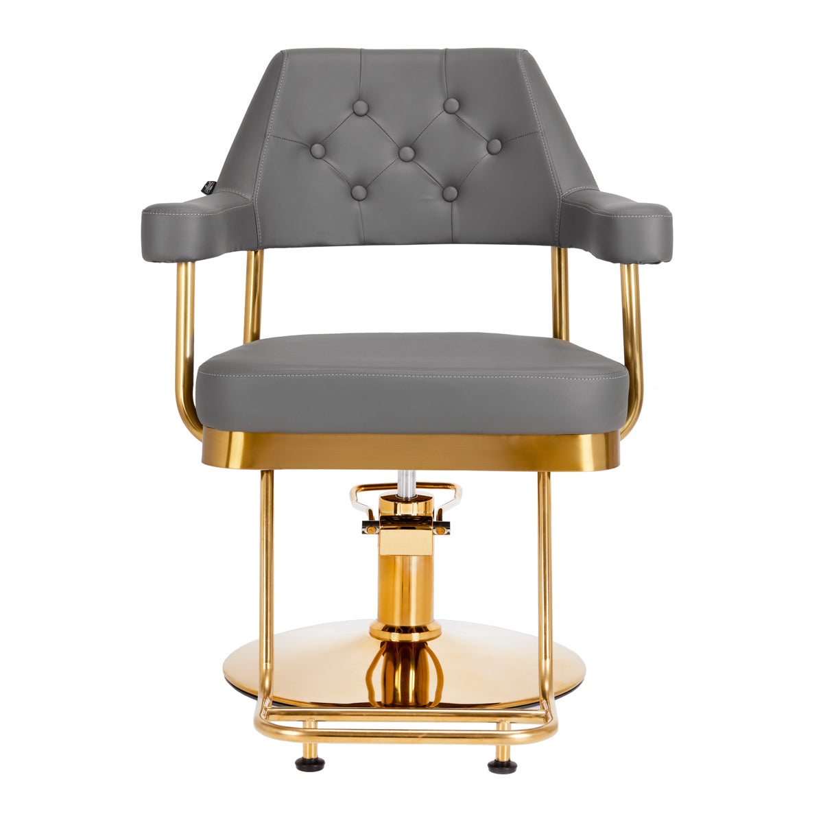 Chaise de coiffure Gabbiano Granda gris doré