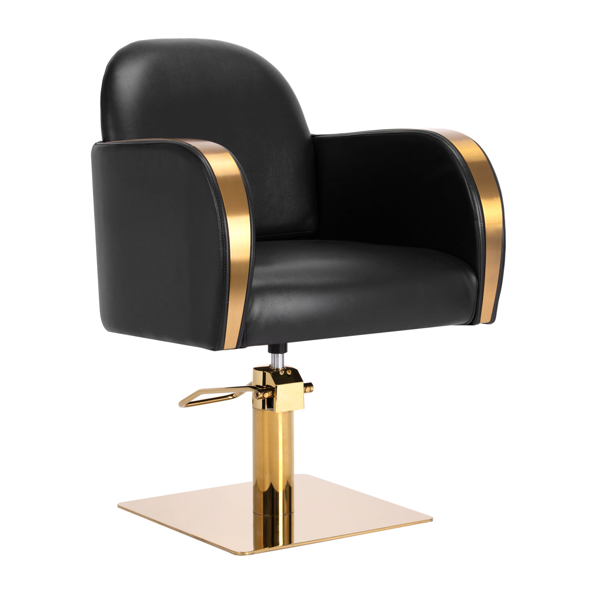 Chaise de coiffure Gabbiano Malaga noir doré