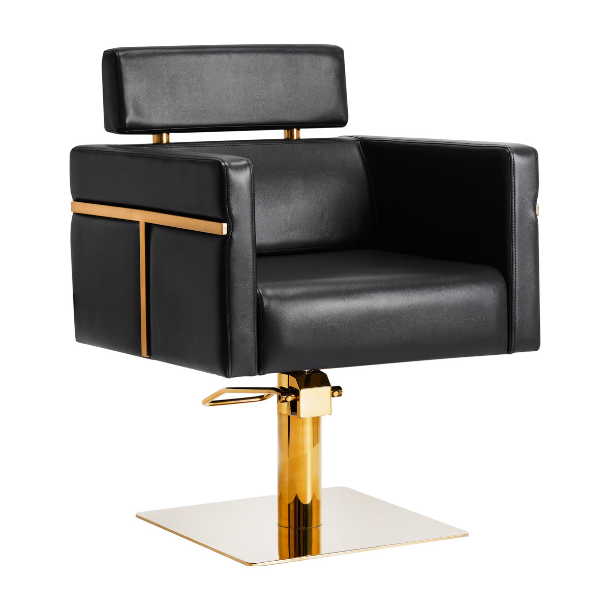 Chaise de coiffure Gabbiano Toledo noir doré