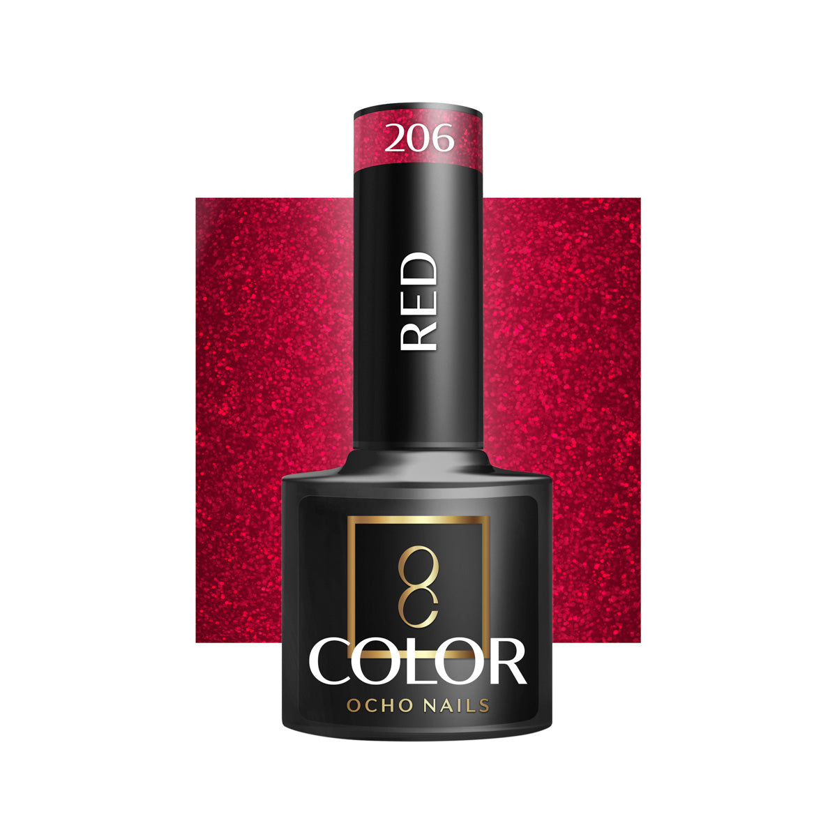 Vernis à ongles hybride OCHO NAILS rouge 206 -5 g