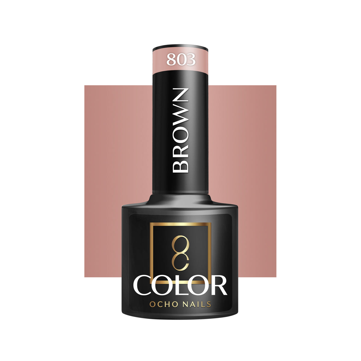 Vernis à ongles hybride OCHO NAILS marron 803 - 5 g