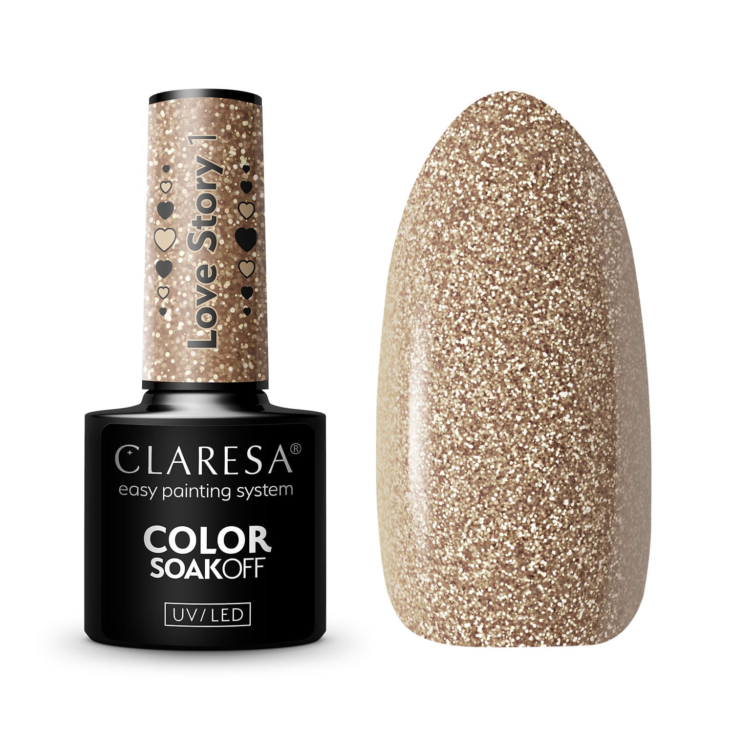 Vernis hybride CLARESA LOVE STORY 1 - 5g