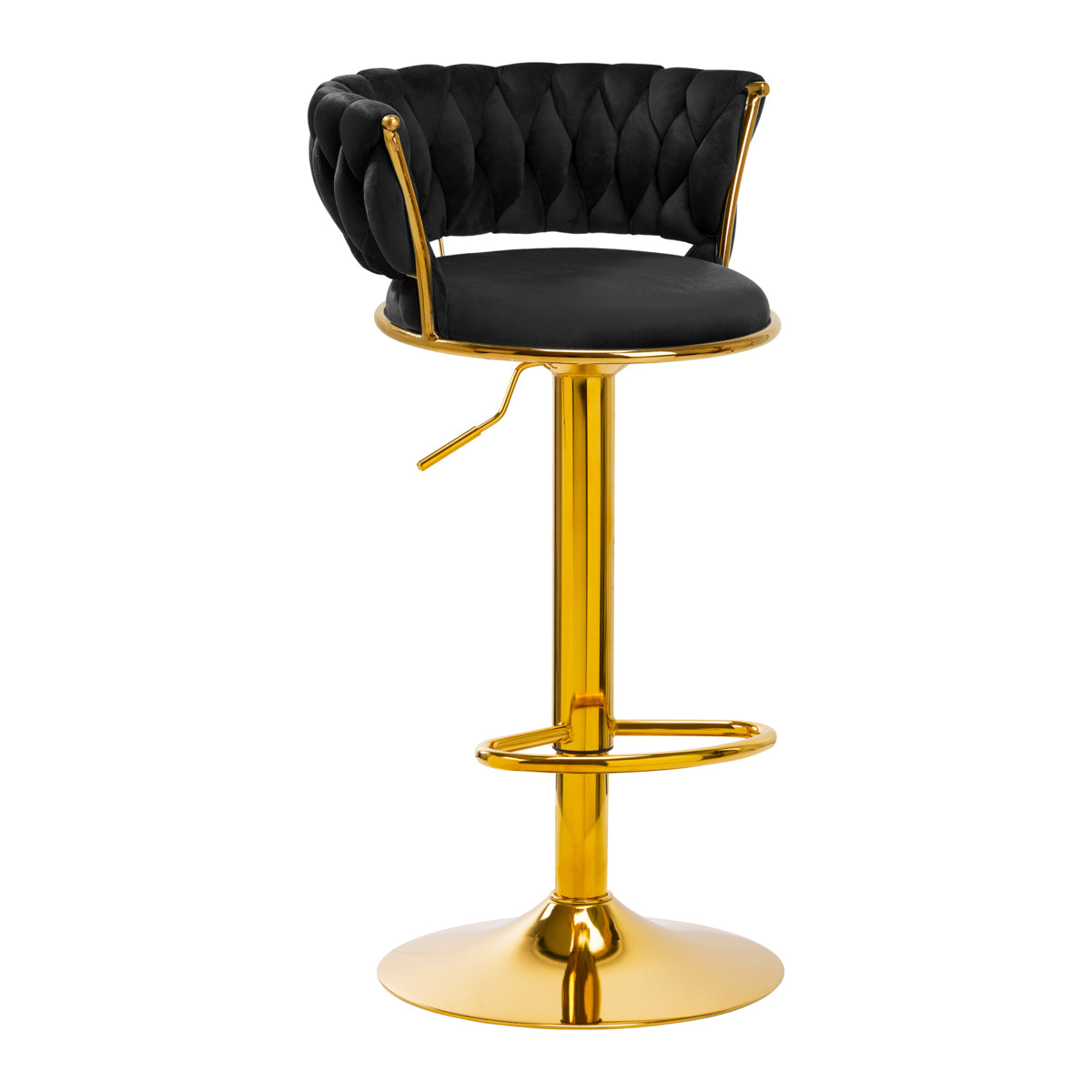 Tabouret de bar 4Rico QS-B313a en velours noir