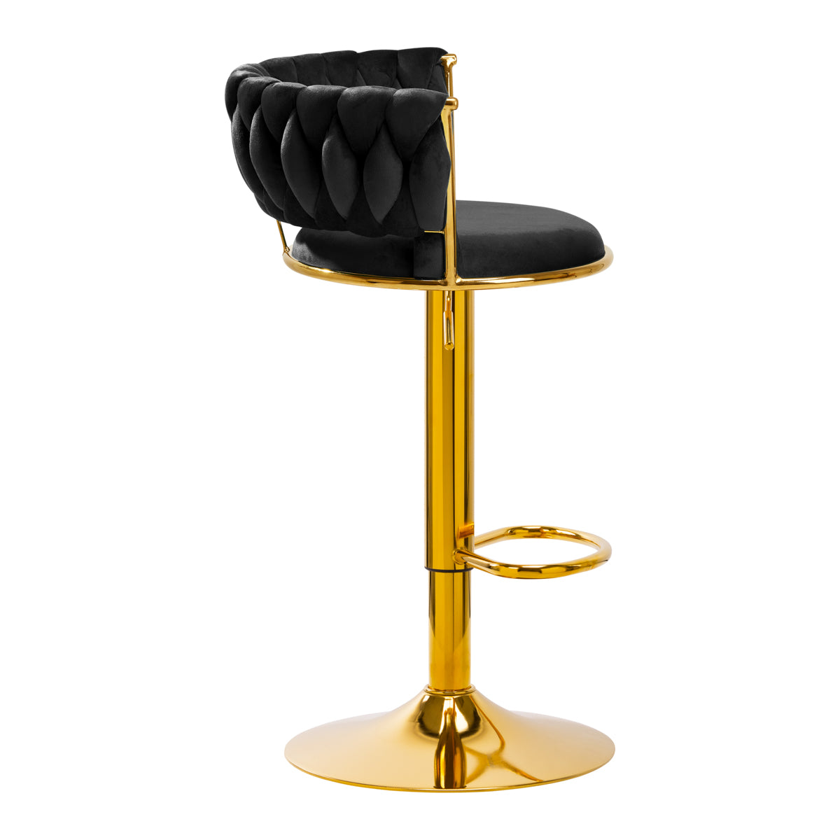 Tabouret de bar 4Rico QS-B313a en velours noir