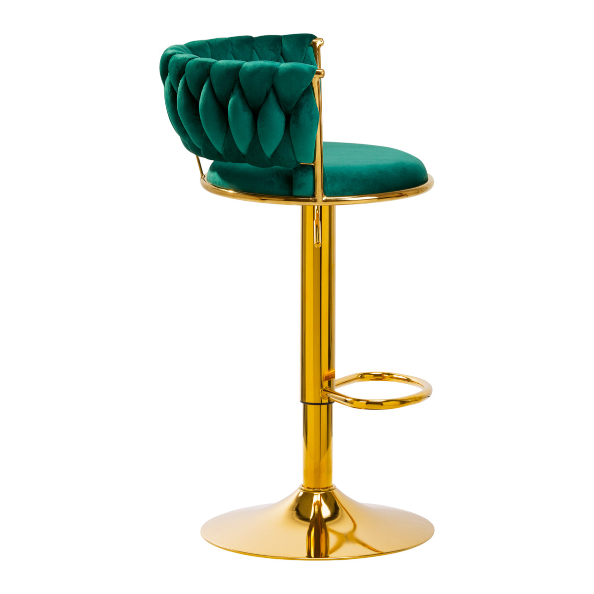Tabouret de bar 4Rico QS-B313a en velours vert