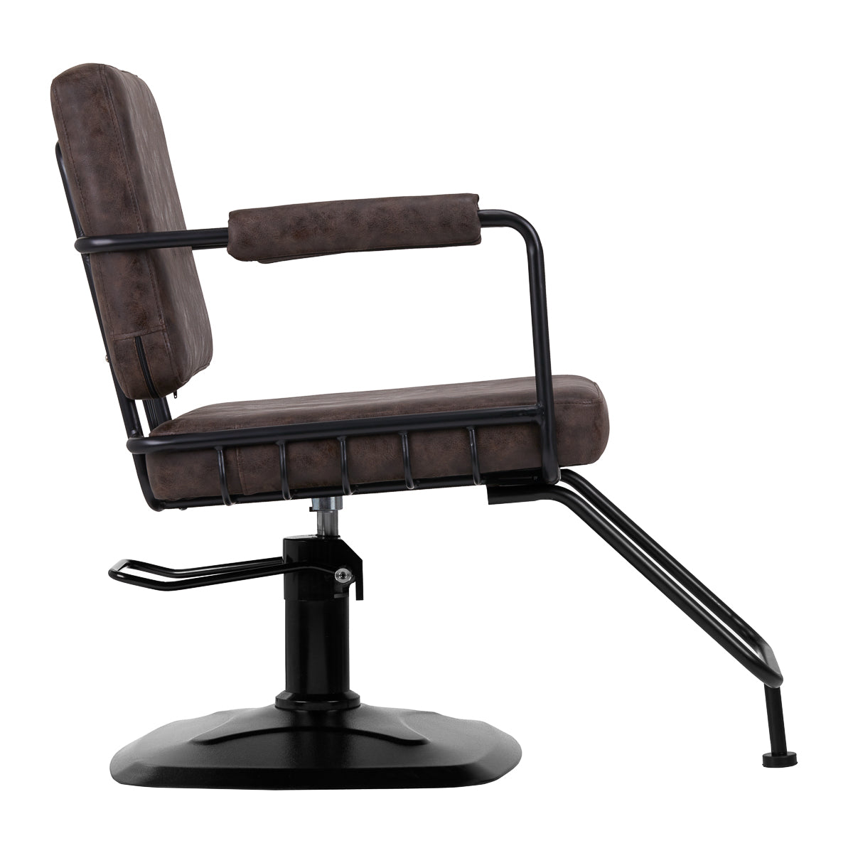 Gabbiano fauteuil de coiffure Katania Loft Old Leather marron foncé