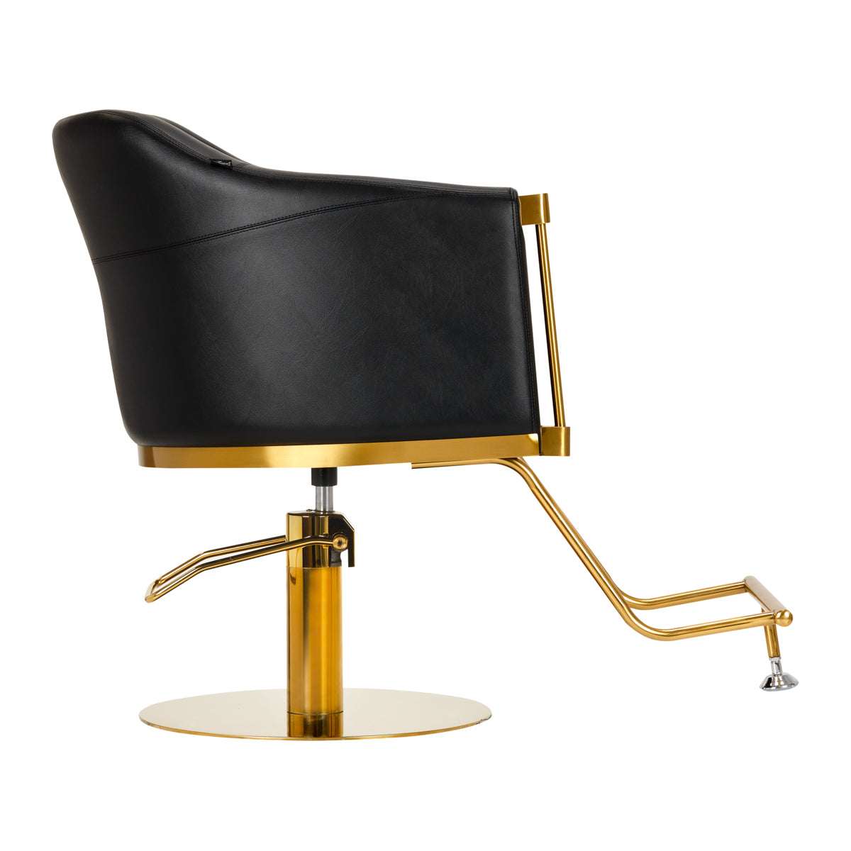 Chaise de coiffure Burgos noir or