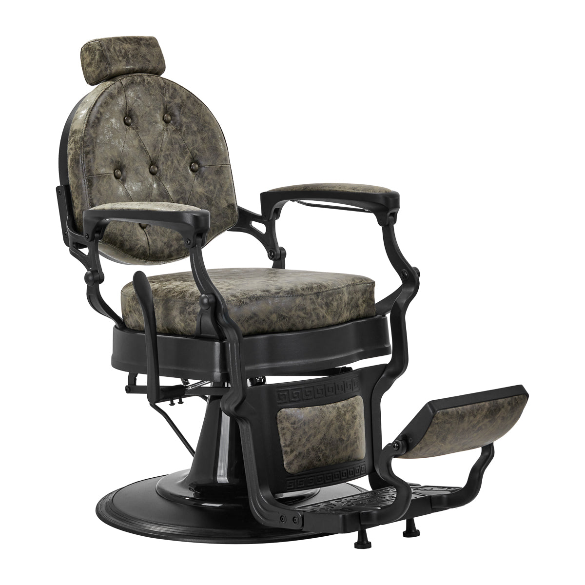 Fauteuil Barbier President Old Leather vert