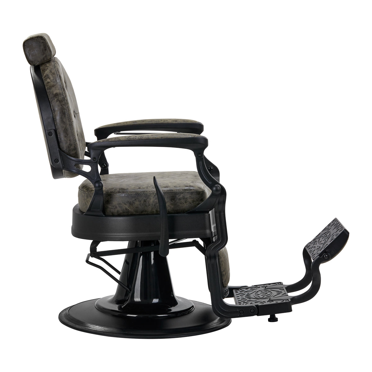 Fauteuil Barbier President Old Leather vert