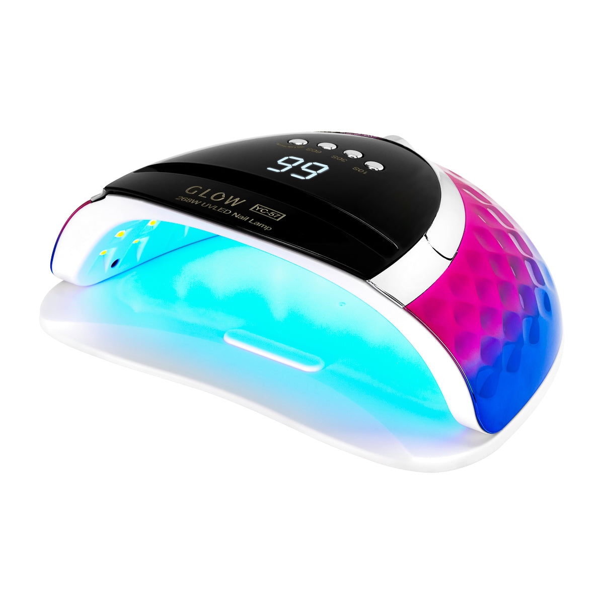 Glow lampe UV LED YC57 RN bleu rose 268W