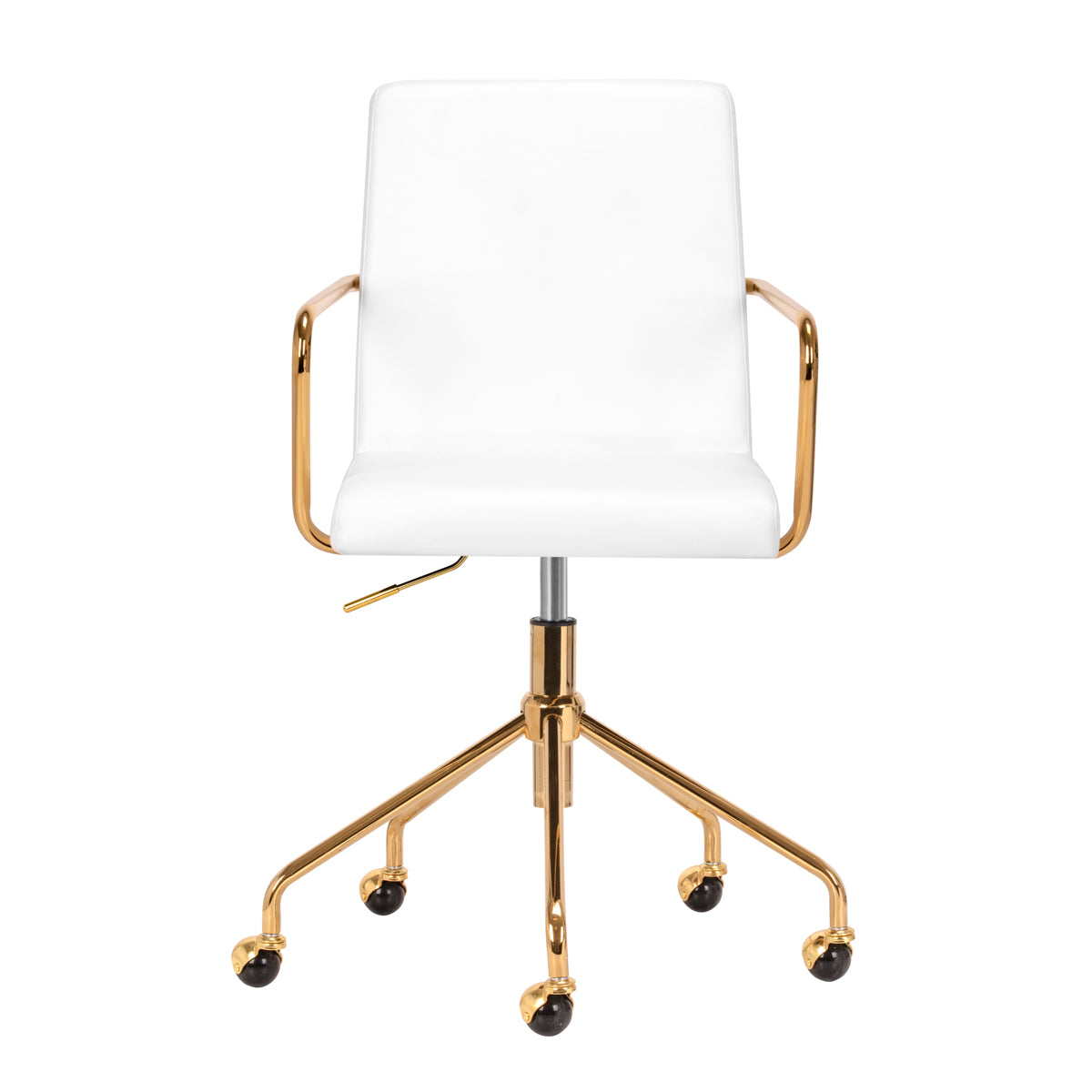 Cosmetic chair QS-OF211G gold white