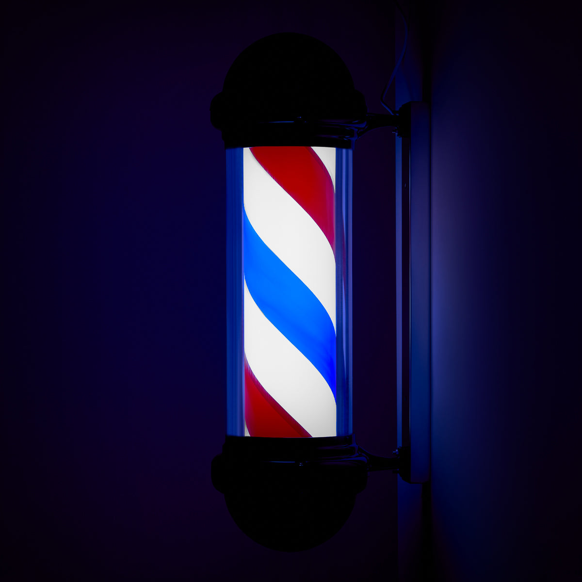 Illuminated plafond barbier shop BB-02 noir, grand