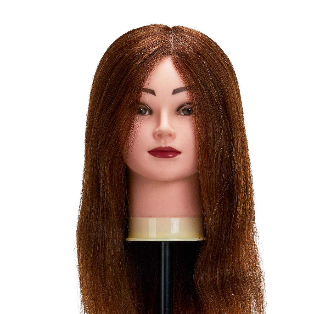 Gabbiano WZ1 coiffure training head, natural cheveux, color 4#, length 20"