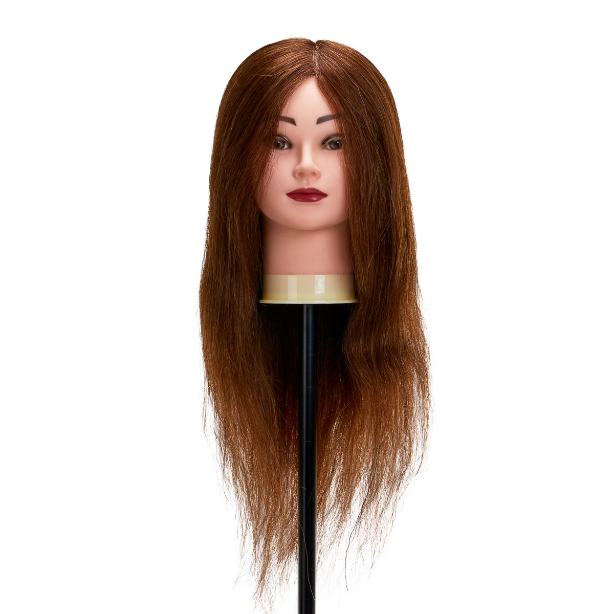 Gabbiano WZ1 coiffure training head, natural cheveux, color 4#, length 20"